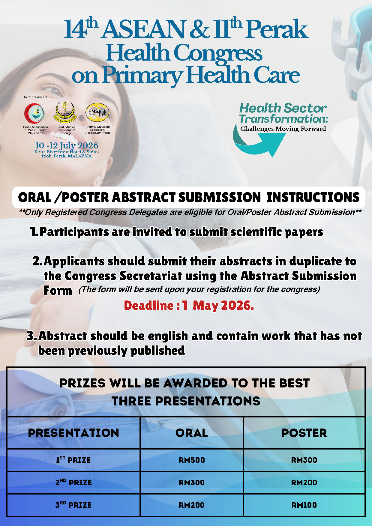 Final Annoucement. 14th ASEAN & 11th Perak Health Congress on Primary Health Care